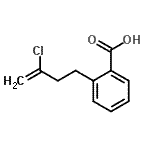 结构式 CAS# 732248-87-2, 2-(3-氯-3-丁烯-1-基)苯甲酸