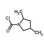 CAS#: 73291-04-0， 2,4-Dimethyl-1-pyrrolidinecarbonyl chloride