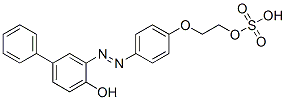 CAS 登录号：73301-95-8， 2-[4-[(2E)-2-(6-氧代-3-苯基-1-环己-2,4-二烯亚基)肼基]苯氧基]乙基氢硫酸盐