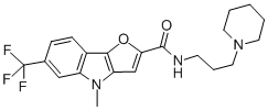 CAS#: 73356-67-9， 4-Methyl-N-(3-Piperidin-1-Ylpropyl)-6-(Trifluoromethyl)Furo[4,5-b]Indole-2-Carboxamide