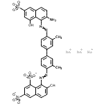CAS#: 73398-47-7， Trisodium 8-({4'-[(2-amino-8-hydroxy-6-sulfonato-1-naphthyl)diazenyl]-3,3'-dimethyl-4-biphenylyl}diazenyl)-7-hydroxy-1,3-naphthalenedisulfonate