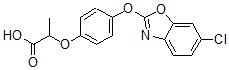 CAS#: 73519-55-8， 2-[4-[(6-Chloro-1,3-Benzoxazol-2-Yl)Oxy]Phenoxy]Propanoic Acid