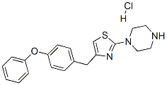 CAS#: 73553-70-5， 1-[4-[(4-Phenoxyphenyl)Methyl]-1,3-Thiazol-2-Yl]Piperazine Hydrochloride