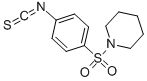 结构式 CAS# 7356-55-0, 1-[(4-异硫氰酸基苯基)磺酰基]-哌啶