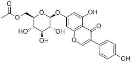 CAS 登录号：73566-30-0， 6''-O-乙酰基染料木苷