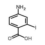 CAS 登录号：73655-51-3， 4-氨基-2-碘苯甲酸