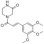 CAS#: 73790-57-5， 4-[(E)-3-(3,4,5-Trimethoxyphenyl)Prop-2-Enoyl]Piperazin-2-One