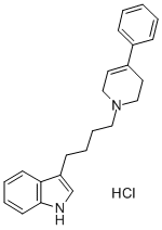 CAS#: 73966-59-3， 3-(4-(4-Phenyl-1,2,3,6-Tetrahydro-1-Pyridyl)Butyl)Indole Hydrochloride