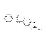 CAS 登录号：740733-82-8， N-(2-甲基-2,3-二氢-1H-异吲哚-5-基)苯甲酰胺