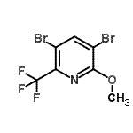 CAS#: 741737-01-9， 3,5-Dibromo-2-methoxy-6-(trifluoromethyl)pyridine