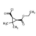 CAS#: 74408-49-4， Ethyl (1R,3S)-3-(chlorocarbonyl)-2,2-dimethylcyclopropanecarboxylate