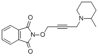 CAS 登录号：74484-67-6， 2-[4-(2-甲基哌啶-1-基)丁-2-炔氧基]异吲哚-1,3-二酮
