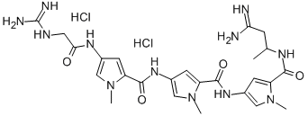 CAS#: 74687-37-9， N-(4-Amino-4-Iminobutan-2-Yl)-4-[[4-[[4-[[2-(Diaminomethylideneamino)Acetyl]Amino]-1-Methylpyrrole-2-Carbonyl]Amino]-1-Methylpyrrole-2-Carbonyl]Amino]-1-Methylpyrrole-2-Carboxamide Dihydrochloride