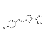 CAS#: 748070-46-4， 5-{(E)-[(4-Bromophenyl)imino]methyl}-N,N-dimethyl-2-furanamine