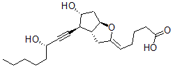 CAS#: 74853-73-9， (5Z)-5-[(3aR,4S,5R,6aR)-5-Hydroxy-4-[(3S)-3-Hydroxyoct-1-Ynyl]-3,3a,4,5,6,6a-Hexahydrocyclopenta[d]Furan-2-Ylidene]Pentanoic Acid