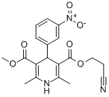 CAS#: 75130-24-4， 1,4-Dihydro-2,6-Dimethyl-4-(3-Nitrophenyl)-3,5-Pyridinedicarboxylic Acid 3-(2-Cyanoethyl) 5-Methyl Ester