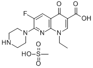 CAS#: 75167-06-5, 1,4-dihydro-1-ethyl-6-fluoro-4-oxo-7-(1-piperazinyl)-1,8-Naphthyridine-3-carboxylic acid monomethanesulfonate