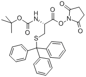 CAS#: 75179-29-2， N-[(1,1-Dimethylethoxy)carbonyl]-S-(triphenylmethyl)-L-Cysteine 2,5-dioxo-1-pyrrolidinyl ester