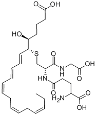 CAS#: 75207-09-9， (5S,7E,9E,11Z,14Z,17Z)-6-[(2R)-2-Amino-3-[[(4S)-4-Amino-5-Hydroxy-5-Oxopentanoyl]-(Carboxymethyl)Amino]-3-Oxopropyl]Sulfanyl-5-Hydroxyicosa-7,9,11,14,17-Pentaenoic Acid