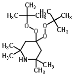 CAS#: 75279-29-7， 2,2,6,6-Tetramethyl-4,4-bis[(2-methyl-2-propanyl)peroxy]piperidine