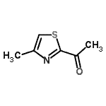 结构式 CAS# 7533-07-5, 1-(4-甲基-1,3-噻唑-2-基)乙酮