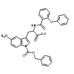 CAS#: 753504-14-2， 1-[(Benzyloxy)carbonyl]-5-methyl-N-(2-phenoxybenzoyl)tryptophan