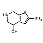 CAS#: 754135-75-6， 2-Methyl-4,5,6,7-tetrahydrothieno[2,3-c]pyridin-4-ol