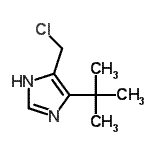 CAS#: 754918-69-9， 4-(Chloromethyl)-5-(2-methyl-2-propanyl)-1H-imidazole