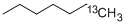 structure of CAS# 75560-45-1, Heptane-1-13C