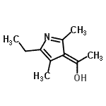 CAS#: 755693-98-2， (1E)-1-(5-Ethyl-2,4-dimethyl-3H-pyrrol-3-ylidene)ethanol