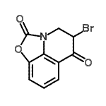 CAS 登录号：75655-13-9， 5-溴-4H-[1,3]恶唑并[5,4,3-Ij]喹啉-2,6(5H)-二酮