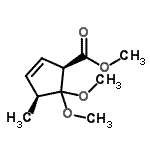 CAS#: 757231-60-0， Methyl (1R,4S)-5,5-dimethoxy-4-methyl-2-cyclopentene-1-carboxylate