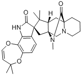 结构式 CAS# 75731-43-0, Marcfortine A