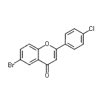 CAS#: 75767-99-6， 6-Bromo-2-(4-chlorophenyl)-4H-chromen-4-one