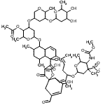 CAS#: 75831-97-9， 4-({5-[(4,5-Dihydroxy-6-methyltetrahydro-2H-pyran-2-yl)oxy]-6-methyltetrahydro-2H-pyran-3-yl}oxy)-6-{[(7Z,11Z)-3-formyl-5,25-dihydroxy-9-({5-[(methoxycarbonyl)amino]-4,6-dimethyl-4-nitrotetrahydro-2H- pyran-2-yl}oxy)-8,12,18,20,22-pentamethyl-23,27-dioxo-26-oxapentacyclo[22.2.1.0<sup>1,6</sup>.0<sup>13,22</sup>.0<sup>16,21</sup>]heptacosa-3,7,11,14,24-pentaen-17-yl]oxy}-2-methyltetrahydro-2H-pyran-3-yl acetate