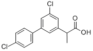 CAS#: 75852-59-4， 2-[3-Chloro-5-(4-Chlorophenyl)Phenyl]Propanoic Acid