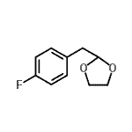结构式 CAS# 760211-55-0, 2-(4-氟苄基)-1,3-二氧戊环
