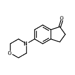 结构式 CAS# 760995-19-5, 5-(4-吗啉基)-1-茚满酮