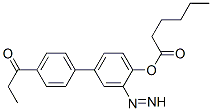 CAS 登录号：76204-66-5， [4-(4-丙酰苯基)偶氮苯基]己酸酯