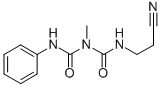 CAS 登录号：76267-35-1， 1-氨基甲酰-1-(2-氰基乙基)-3-(2-甲基苯基)脲