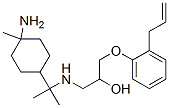 CAS 登录号：76267-50-0， 1-[2-(4-氨基-4-甲基环己基)丙-2-基氨基]-3-(2-丙-2-烯基苯氧基)丙-2-醇