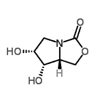 CAS 登录号：765313-44-8， (6R,7S,7aR)-6,7-二羟基四氢-1H-吡咯并[1,2-c][1,3]恶唑-3-酮