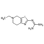 CAS#: 765940-66-7， 2-(5-Ethyl-4,5,6,7-tetrahydro[1,3]thiazolo[5,4-c]pyridin-2-yl)guanidine