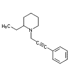 CAS#: 769116-64-5， 2-Ethyl-1-(3-phenyl-2-propyn-1-yl)piperidine