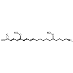 CAS 登录号：76964-60-8， 5,15-二(氢过氧基)-2,4,6,8-二十碳四烯酸