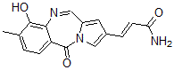 CAS 登录号：77165-77-6， (E)-3-(4-羟基-3-甲基-11-氧代吡咯并[5,1-c][1,4]苯并二氮杂卓-8-基)丙-2-烯酰胺