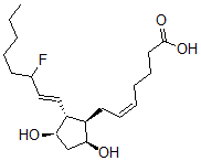 CAS 登录号：77220-88-3， (Z)-7-[(1R,2R,3R,5S)-2-[(E)-3-氟辛-1-烯基]-3,5-二羟基环戊基]庚-5-烯酸