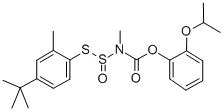 CAS 登录号:77267-46-0, (2-丙-2-基氧基苯基)N-(4-叔丁基-2-甲基苯基)硫基亚磺酰-N-甲基氨基甲酸酯