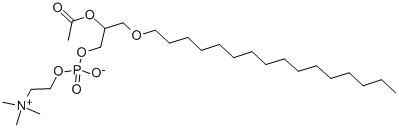CAS#: 77286-68-1， 1-O-Hexadecyl-2-Acetyl-Rac-Glycero-3-Phosphocholine