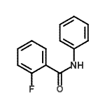 结构式 CAS# 77294-82-7, 2-氟-N-苯基苯甲酰胺